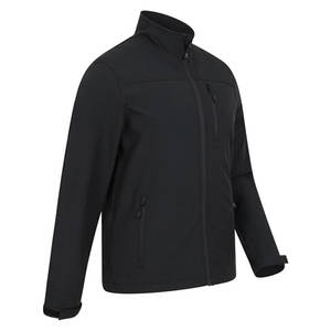 Chaqueta Softshell ligera ajustada a la moda para hombre al por mayor, lona impermeable con cuello levantado, precio bajo - Product Image 2