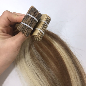 Rouge Couleur Personnalisée Russe Double Dessiné Ruban Adhésif Cheveux En Gros Bande Extension De Cheveux, Bande Humaine Remy Naturelle Dans Les Extensions De Cheveux - Product Image 5