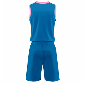 Uniformes de Baloncesto Cortos Transpirables de Alta Calidad para Tallas Grandes, Conjuntos Cómodos con Color Personalizado, Nombre del Equipo, 100% Poliéster Antibacteriano - Product Image 5