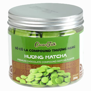 Chocolate Sólido Compuesto de Alta Calidad, Fabricante Directo al por Mayor, OEM/ODM, Chocolate Matcha HALAL, Botones de Chocolate para Panadería - Product Image 1