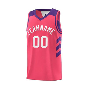 Camiseta de baloncesto juvenil de malla de poliéster roja de diseño personalizado conjunto de uniforme deportivo de calidad superior técnicas transpirables e impresas - Product Image 1