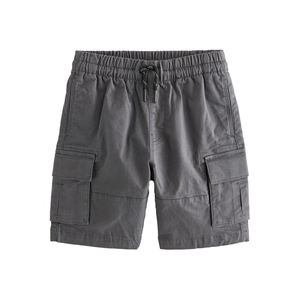 Pantalones cortos Cargo de verano para hombre, ropa de calle de Color gris, pantalones cortos Cargo de mezclilla con cordón con diseño y tamaño personalizados - Product Image 1
