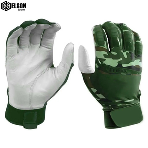 2024 dernière conception Logo personnalisé gants de frappe de baseball main droite et gauche vêtements de sport de taille adulte en cuir - Product Image 3