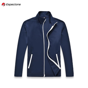 Ensemble de survêtements d'hiver en polaire solide pour hommes, survêtement de sport décontracté à manches longues et fermeture éclair complète, tenues 2 pièces - Product Image 4