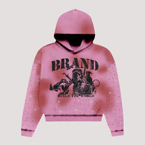 Sweat à capuche pour hommes 500GSM poids lourd 100% coton hiver polaire poche Design nouveau style brodé ODM pour le printemps - Product Image 1