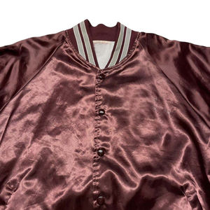 Chaqueta de bombardero universitaria de satén personalizada unisex, ropa de calle de béisbol de diseño OEM, prendas de vestir exteriores de moda de alta calidad a granel - Product Image 5