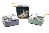 Kit de couture miniature en plastique durable, 21 pièces, fils et aiguilles portables pour les voyages et les réparations à domicile