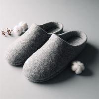 Meilleure chaussure d'hiver en feutre de laine pour régions froides - Chaude, douce, antidérapante, confortable, respirante, légère, automne