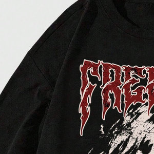 Camiseta estampada de manga corta para hombre, ropa cómoda y acogedora, corte regular, estilo vintage, camiseta extragrande para hombre - Product Image 5