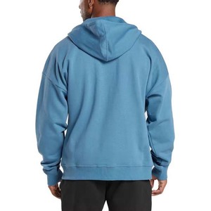 Sudaderas con capucha para hombre de diseño personalizado de algodón 100% de alta calidad Top de invierno de peso pesado con cuello con capucha de patrón sólido - Product Image 2