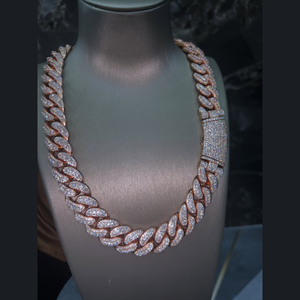 16mm Width Fashion Iced Out Hip Hop Jewelry VVS Moissanite <b>Diamond</b> 925 Sterling <b>Silver</b> Miami Cuban Link Chain <b>Necklace</b> - Product Image 1