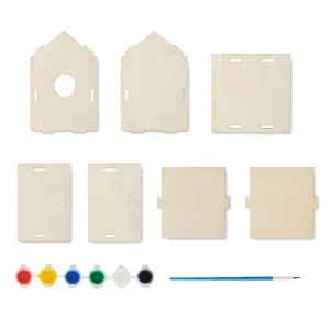 Kit de nichoir pour oiseaux PAINTHOUSE en bambou et bois personnalisé - Gadgets uniques - Product Image 3