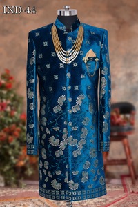 Costume Sherwani de styliste pour hommes, broderie lourde, saison de mariage, Sherwani pour hommes, vente en gros - Product Image 5