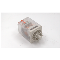 Relais électromagnétique industriel Schneider 11 broches 3PDT tripolaire 250V AC/30V DC protection IP40 alimentation CC