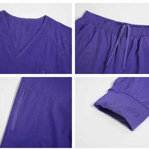 Traje Quirúrgico Resistente con Textura Suave y Aspecto Moderno, Traje Quirúrgico con Ajuste Relajado y Costuras de Alta Calidad - Product Image 2