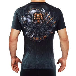 เสื้อรัดกล้ามเนื้อ Rush Guard BJJ แบบสั่งทำพิเศษ พร้อมโลโก้ สำหรับกีฬา ยูนิเซ็กส์ แขนยาว ผลิตจากโพลีเอสเตอร์/สแปนเด็กซ์ เสื้อรัดกล้ามเนื้อ Bjj แบบสั่งทำพิเศษ พร้อมโลโก้ สำหรับกีฬา - Product Image 2