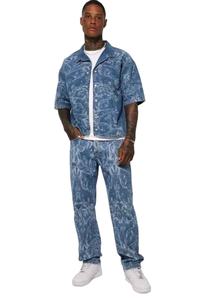 Obtenez les meilleures offres sur les commandes en gros pour les magasins de détail recherchant des pantalons en jean imprimés tendance et très demandés. - Product Image 4