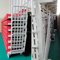 JY-750 Gradas Retráctiles para Gimnasios Escolares, Sistema de Asientos Plegables Telescópicos, Proveedor de Sillas para Canchas de Baloncesto