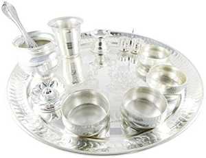 Meilleure vente Top qualité en laiton Pooja Thali ensemble pour la maison Temple Pooja Thali décoratif en laiton Pooja articles pour cadeau pour la décoration - Product Image 3