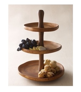 แท่นวางเค้กไม้3ชั้นสำหรับตกแต่งในครัวและตามฤดูกาล - Product Image 6