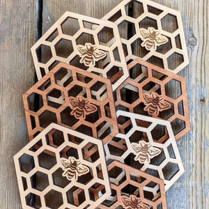 Sous-verre personnalisé en pierre carrée Mdf avec panneau dur de sublimation 3.75 écologique moderne avec sous-verre arrière en liège - Product Image 5