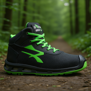 Botas de Seguridad RedLion S3S CI FO SR ESD, Talla 43 W.11, Negro/Verde - Ergonómicas y Seguras - Product Image 3