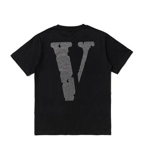T-shirts Homme Oversize Personnalisés Teints en Pièce avec Strass, en Jersey de Coton et Fibre de Bambou, Respirants, Séchage Rapide, Grandes Tailles, Style Urbain - Product Image 2