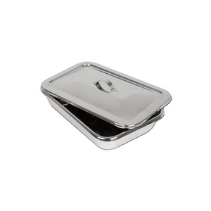 Bandeja de uso médico de acero inoxidable para suministros de instrumentos de laboratorio bandeja de tratamiento - Product Image 1