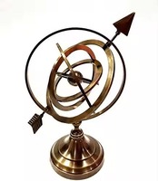 HMA Artisanat Art Déco Globe Armillaire en Laiton Magnétique Léger Fonction Suspendue Couleur Personnalisable Multifonctionnel Classique