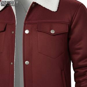 Veste en cuir unie, imperméable et décontractée à la mode de qualité supérieure blouson d'aviateur avec logo personnalisé pour la saison d'hiver des fabricants d'équipement d'origine - Product Image 5