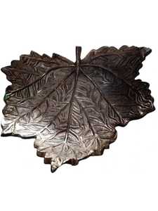 Nouvelle Arrivée Feuille Design Plateau En Aluminium Coulé Plateau Décoratif En Aluminium pour Servir Des Aliments Table À Manger Plateau De Service - Product Image 3