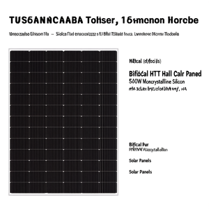 Panneau solaire bifacial HJT demi-cellule 550W en silicium monocristallin pour système solaire - Product Image 2