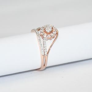 Anillo de Oro Sólido de 14K con Certificación VDS IGI, Diamante Natural con Corte Brillante, Joyería Fina Minimalista, Elegancia Diaria para Mujer, Boda - Product Image 4