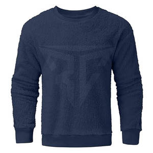 Couleur personnalisée décontracté hommes Sherpa sweat-shirt grande taille 100% coton hiver mode Design solide motif respirant séchage rapide - Product Image 3