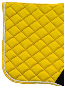 Almohadilla de sillín de caballo de salto inglés acolchado amarillo de gran venta, almohadilla de carreras ecuestre deportiva con relleno de poliéster, respetuoso con el medio ambiente, duradero - Product Image 5