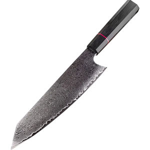 Cuchillo de Cocina de Acero de Damasco para Cortar Carne, Cuchillo Japonés para Rebanar con Mango G10, Cuchillo Pequeño de Acero Inoxidable para Verduras - Product Image 1