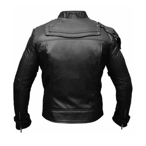Chaqueta de cuero original para hombre de buena calidad al por mayor chaqueta básica bonita popular de diseño único para hombre - Product Image 2
