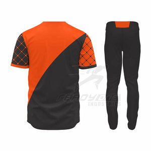 Camiseta de béisbol con botones completos de ajuste moderno, colores y logotipos personalizados, tecnología transpirable y absorbente de humedad, conjunto de estilo uniforme - Product Image 3