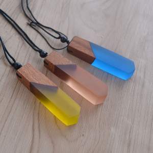 Meilleure vente Collier en résine écologique fait à la main Taille personnalisable Perles en bois personnalisées Très populaire Enfants chrétiens - Product Image 5