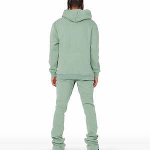 Ensemble survêtement homme premium pour l'hiver, sweat à capuche et pantalon, streetwear, tenue deux pièces, personnalisation, imprimé, 100% coton - Product Image 5