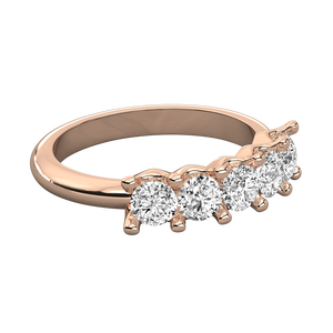 Anillo de Diamantes Cultivados en Laboratorio de 9K para Mujer, Corte Brillante - Product Image 3