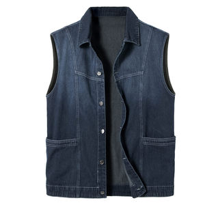 Último diseño personalizado Chaleco de mezclilla de alta calidad para los hombres al por mayor precio nuevo Estilo Chaleco de mezclilla para los hombres para el invierno - Product Image 1
