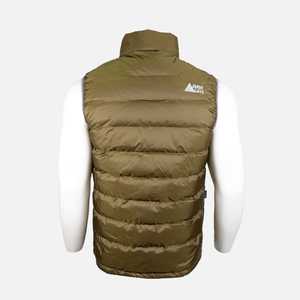 Navigate Half Down Jacket para hombre en marrón Chaleco elegante y chaleco - Product Image 1