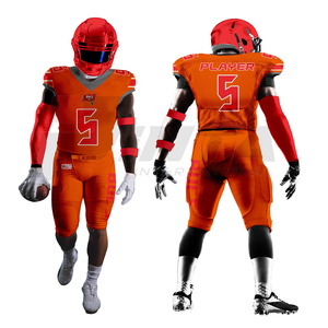 Camiseta de fútbol americano y pantalones acolchados Kit de uniforme de equipo personalizado OEM disponible - Product Image 1