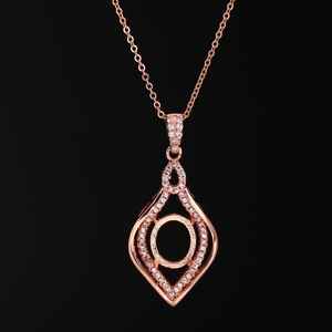 Sólido 925 plata esterlina 9x11mm Oval Semi montaje colgante Oval en blanco Base piedra ajuste fino hecho a mano joyería recuerdo componente - Product Image 4