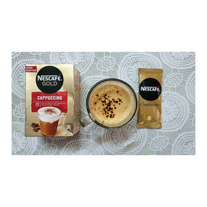 Venta al por mayor de bolsitas de CAPPUCCINO ORO, Chocolate cremoso, café instantáneo amargo 100%, botella Original, embalaje, envío rápido - Product Image 5