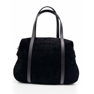 Bolso de mano suave en gamuza auténtica y cuero Dollaro - Hecho en Italia - Art. 26146 - Product Image 5