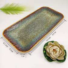 Elegante Plato de Cerámica para Servir Invitados, Plato de Cerámica para Comer y Exhibir Alimentos, Elegante Plato de Cerámica para Celebraciones en el Hogar - Product Image 5