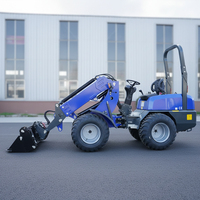 Minipala Gommata Idraulica Compatta 4WD di Alta Qualità con Pompa e Motore Diesel Euro5 per Uso Agricolo in Frutteti e Fattorie