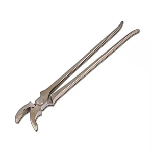 Farrier Hoof Nail Clincher 14 "Herramienta de herrador equino con mandíbula curva Acero al cromo vanadio Horse Hoof Nail Clinching - Product Image 6